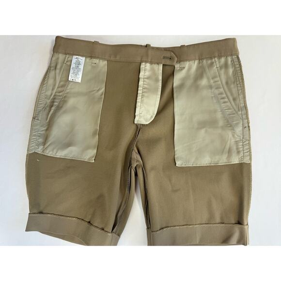 Theory Women Treeca Short Bistretch Bermuda Tan Size 6 Preppy Coastal USA Made - Picture 7 of 7